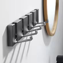 Hidden Folding Hooks on the Wall Behind the Hit Hole Luxurious Hanging